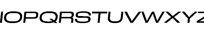 GTStandard LExpandedRegularOblique Font UPPERCASE