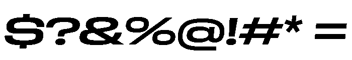 GTStandard LExpandedSemiboldOblique Font OTHER CHARS