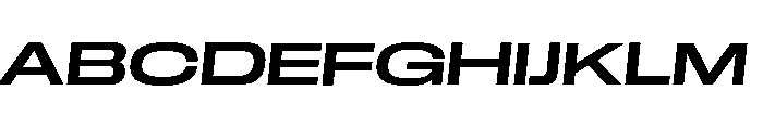 GTStandard LExpandedSemiboldOblique Font UPPERCASE