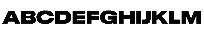 GTStandard LExtendedBlack Font UPPERCASE