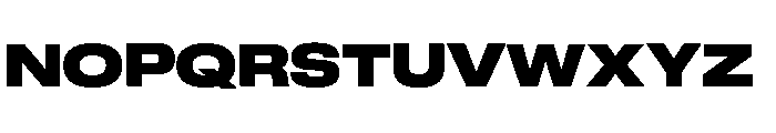 GTStandard LExtendedBlack Font UPPERCASE