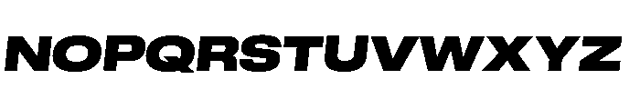 GTStandard LExtendedBlackOblique Font UPPERCASE
