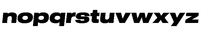 GTStandard LExtendedBlackOblique Font LOWERCASE