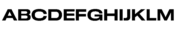 GTStandard LExtendedBold Font UPPERCASE
