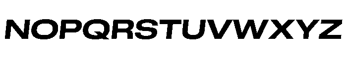 GTStandard LExtendedBoldOblique Font UPPERCASE