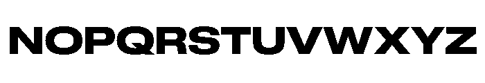 GTStandard LExtendedHeavy Font UPPERCASE
