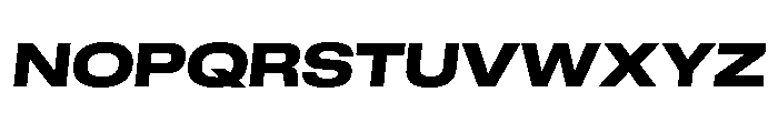 GTStandard LExtendedHeavyOblique Font UPPERCASE