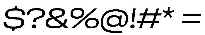 GTStandard LExtendedLightOblique 2 Font OTHER CHARS