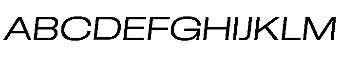 GTStandard LExtendedLightOblique 2 Font UPPERCASE