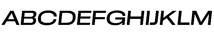 GTStandard LExtendedMediumOblique 2 Font UPPERCASE