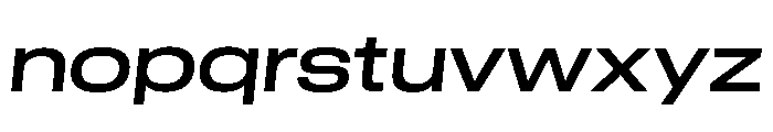 GTStandard LExtendedMediumOblique Font LOWERCASE
