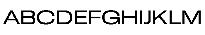 GTStandard LExtendedRegular Font UPPERCASE