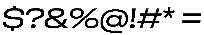 GTStandard LExtendedRegularOblique 2 Font OTHER CHARS