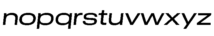 GTStandard LExtendedRegularOblique 2 Font LOWERCASE