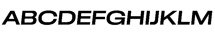 GTStandard LExtendedSemiboldOblique 2 Font UPPERCASE