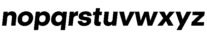 GTStandard LHeavyOblique Font LOWERCASE