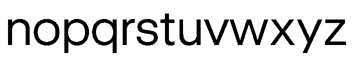 GTStandard LLight Font LOWERCASE