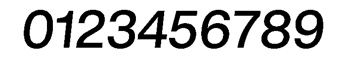 GTStandard LMediumOblique Font OTHER CHARS