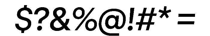 GTStandard LMediumOblique Font OTHER CHARS