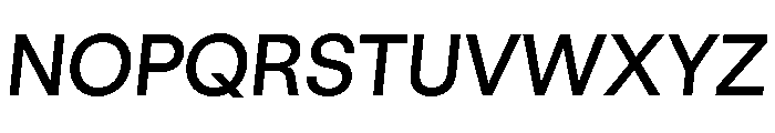 GTStandard LMediumOblique Font UPPERCASE