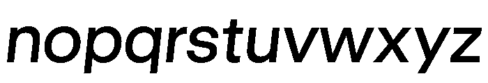 GTStandard LMediumOblique Font LOWERCASE