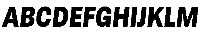 GTStandard LNarrowBlackOblique 2 Font UPPERCASE
