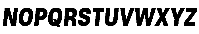 GTStandard LNarrowBlackOblique 2 Font UPPERCASE