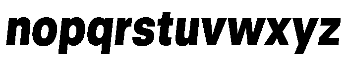 GTStandard LNarrowBlackOblique 2 Font LOWERCASE