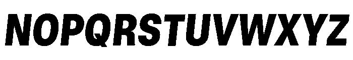 GTStandard LNarrowBlackOblique Font UPPERCASE