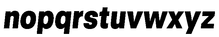 GTStandard LNarrowBlackOblique Font LOWERCASE
