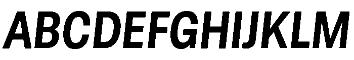 GTStandard LNarrowBoldOblique 2 Font UPPERCASE