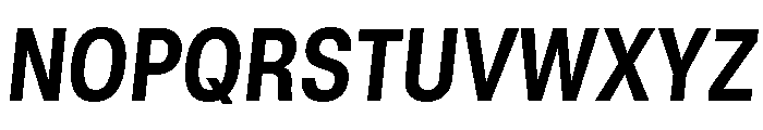 GTStandard LNarrowBoldOblique 2 Font UPPERCASE