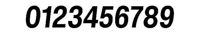 GTStandard LNarrowBoldOblique Font OTHER CHARS