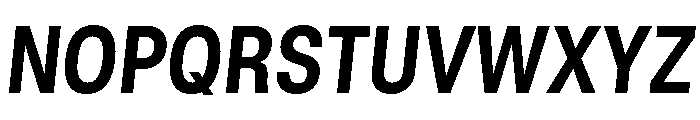 GTStandard LNarrowBoldOblique Font UPPERCASE