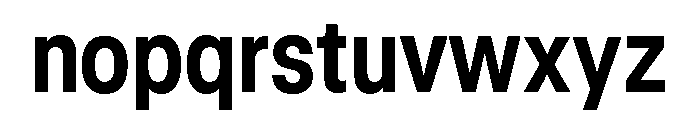 GTStandard LNarrowBold Font LOWERCASE