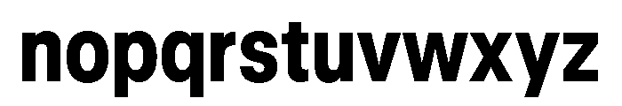 GTStandard LNarrowHeavy 2 Font LOWERCASE