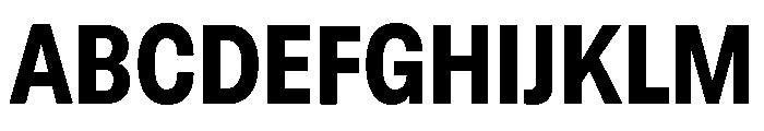 GTStandard LNarrowHeavy Font UPPERCASE