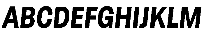 GTStandard LNarrowHeavyOblique 2 Font UPPERCASE
