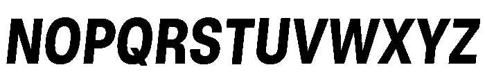 GTStandard LNarrowHeavyOblique 2 Font UPPERCASE