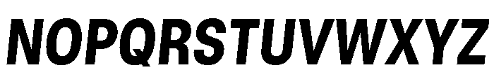 GTStandard LNarrowHeavyOblique Font UPPERCASE