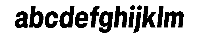GTStandard LNarrowHeavyOblique FONT