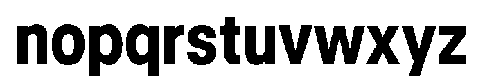 GTStandard LNarrowHeavy Font LOWERCASE