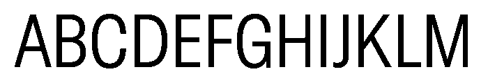 GTStandard LNarrowLight Font UPPERCASE