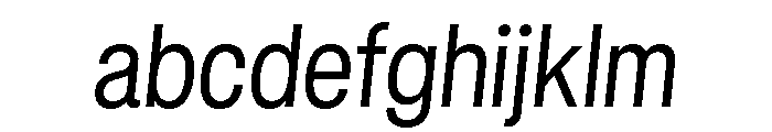 GTStandard LNarrowLightOblique FONT