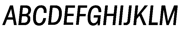 GTStandard LNarrowMediumOblique 2 Font UPPERCASE