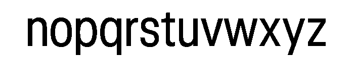 GTStandard LNarrowRegular 2 Font LOWERCASE