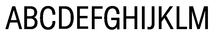GTStandard LNarrowRegular Font UPPERCASE