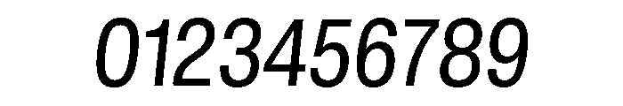 GTStandard LNarrowRegularOblique Font OTHER CHARS