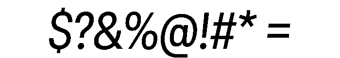 GTStandard LNarrowRegularOblique Font OTHER CHARS