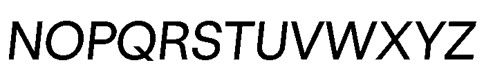 GTStandard LRegularOblique 2 Font UPPERCASE
